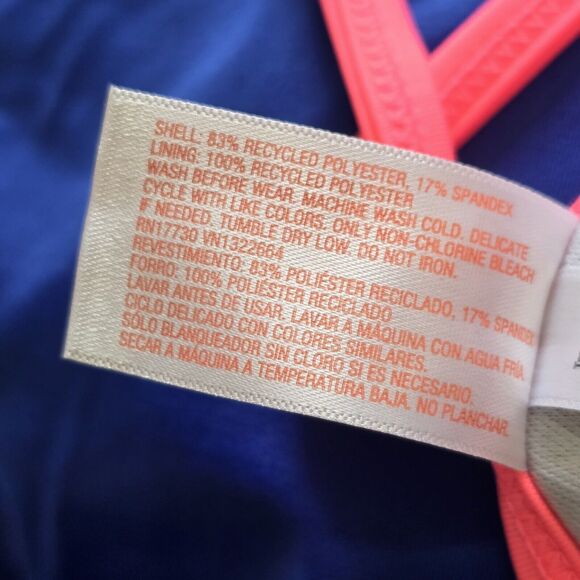 Cat & Jack Girls One Piece Swimsuit  Size L 10 12 Multicolor Rainbow NWT - Picture 6 of 6